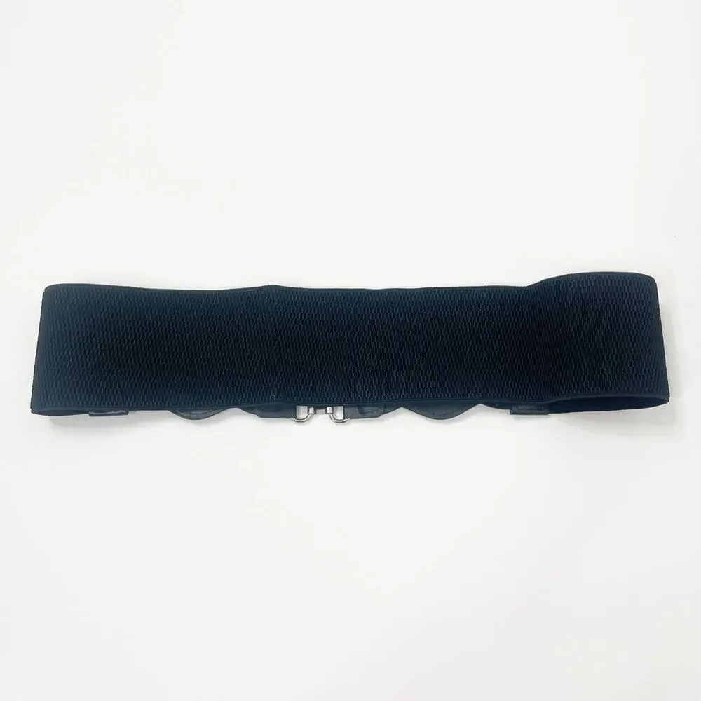 2/$30 NEW Elastic Wide Waist Belt Braided Black